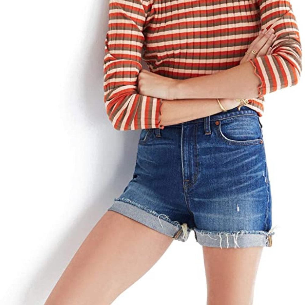 Madewell High-rise Denim Shorts in Glenoaks Wash